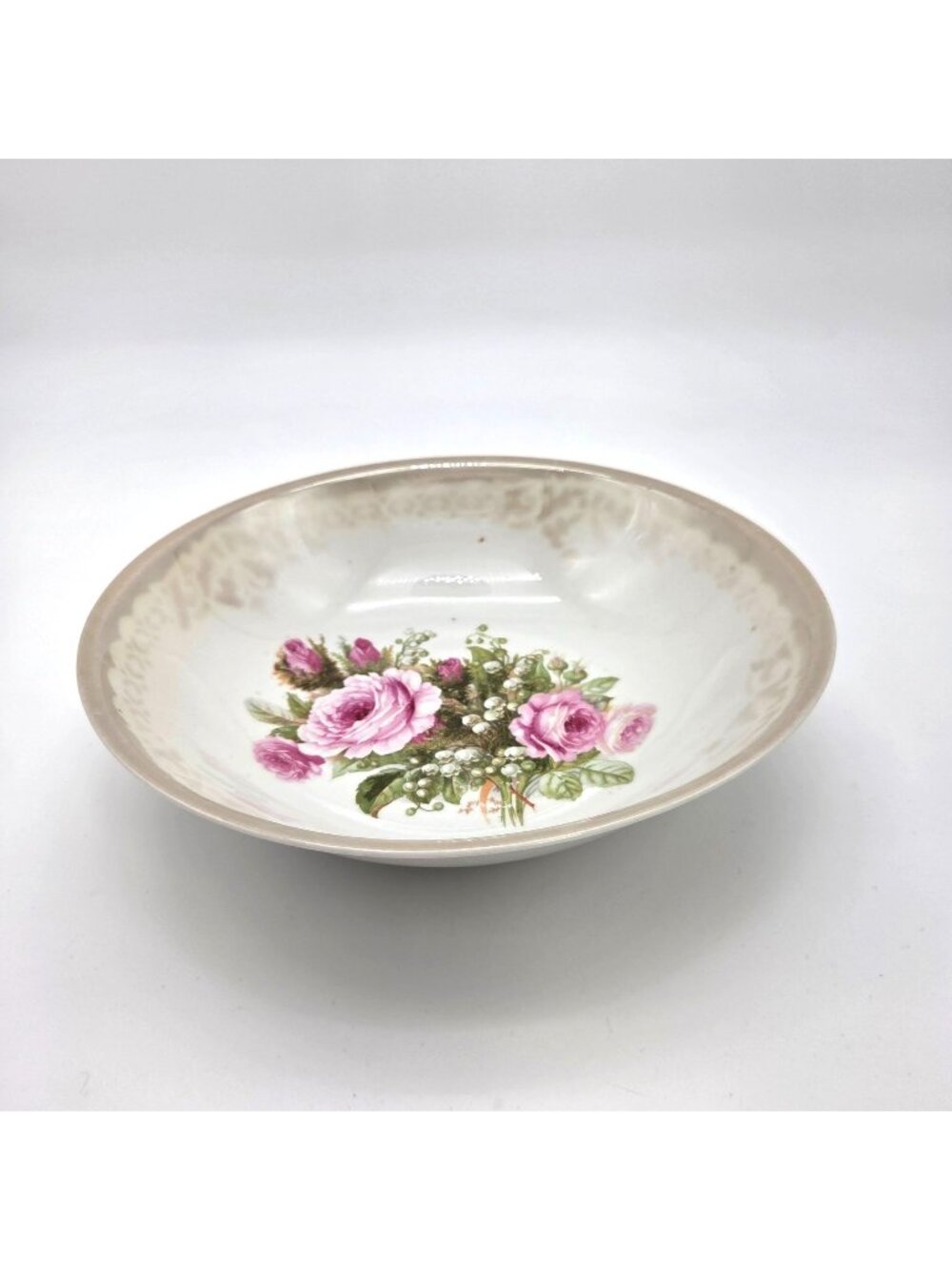 Vintage Three Crown Germany Porcelain Serving Bowl